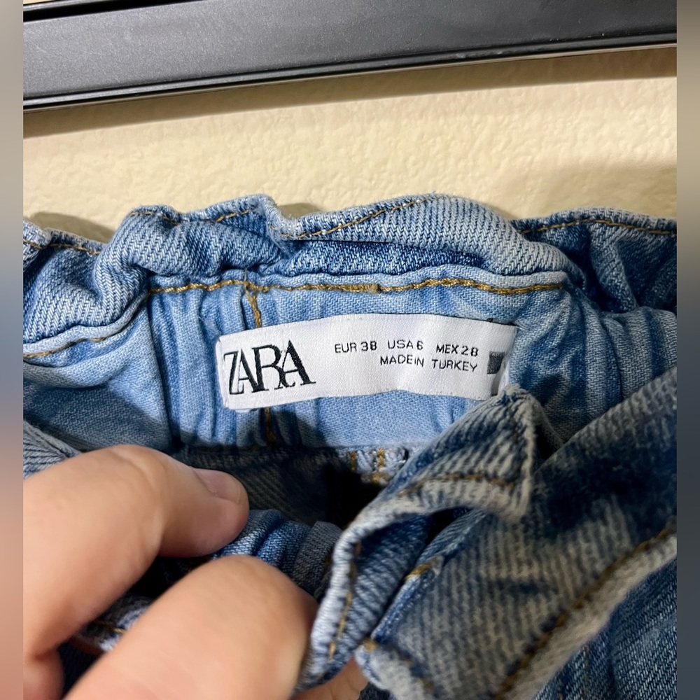 ZARA Paperbag High Waist Jeans - Picture 8 of 11